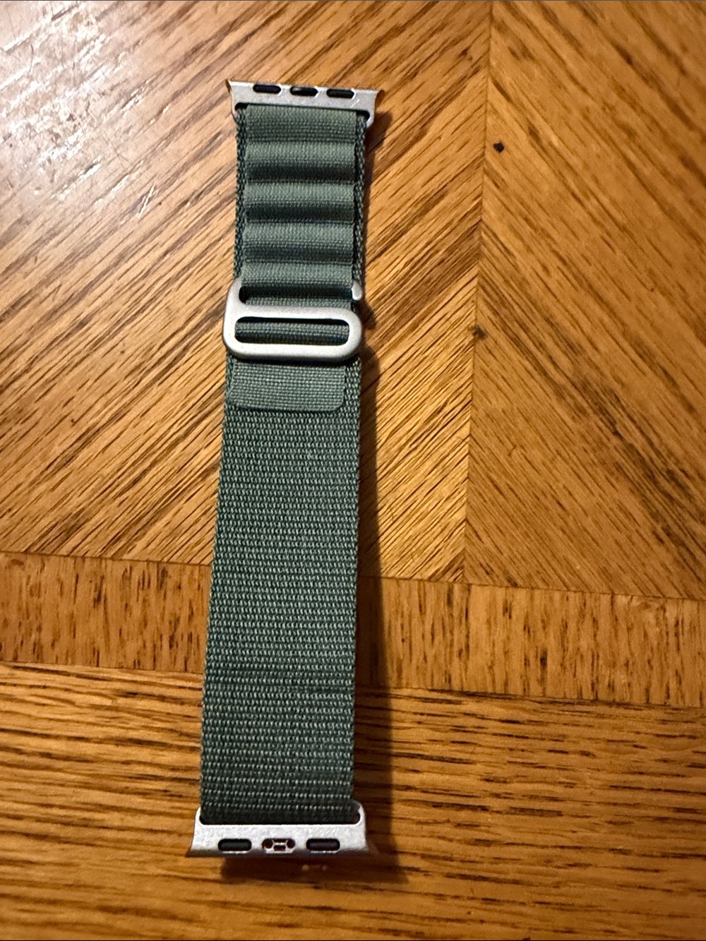 Green Nylon Loop Watch Band compatible with Apple Watch